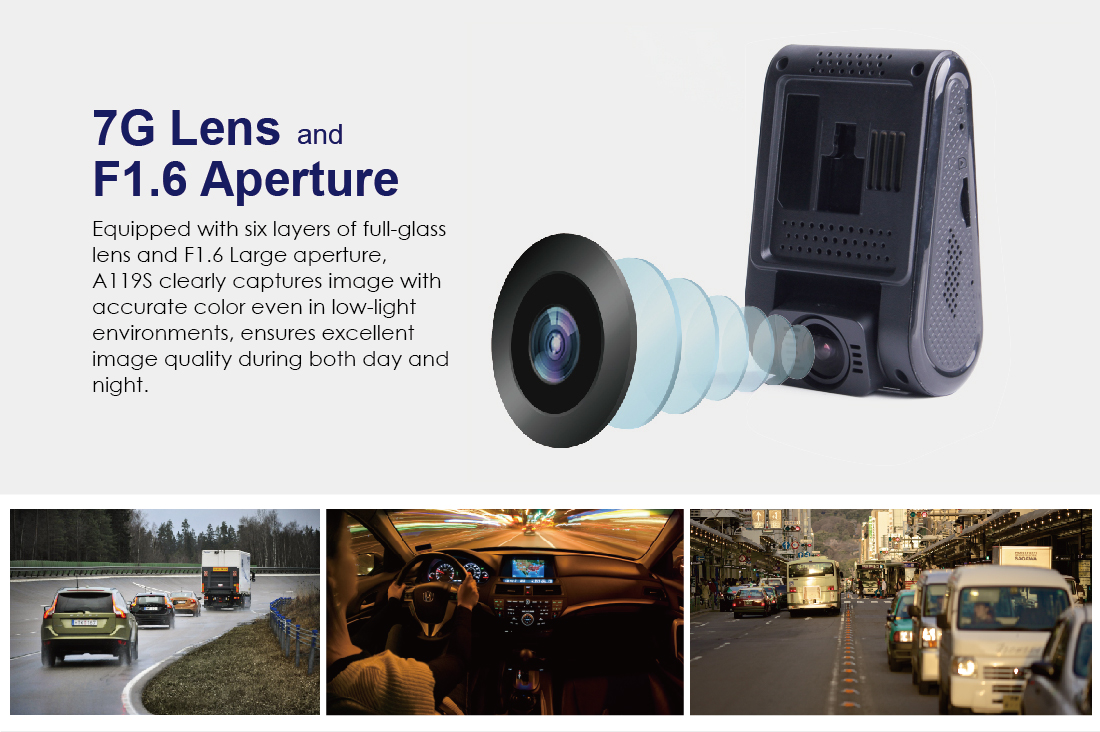 VIOFO A119S HD 2K 1440P Car Dash Camera Recorder