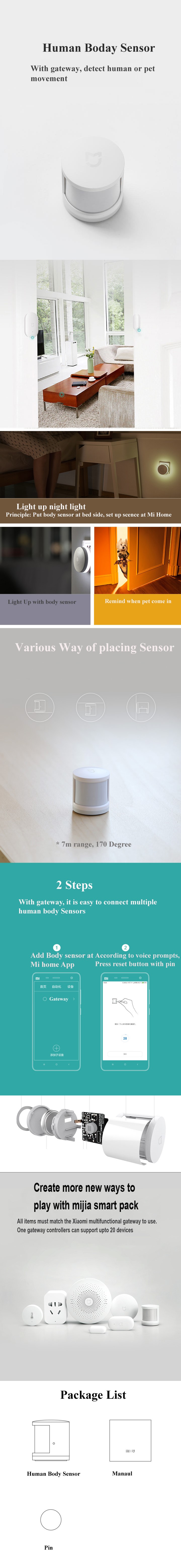 Xiaomi Mijia Smart Home Smart Human Body Sensor