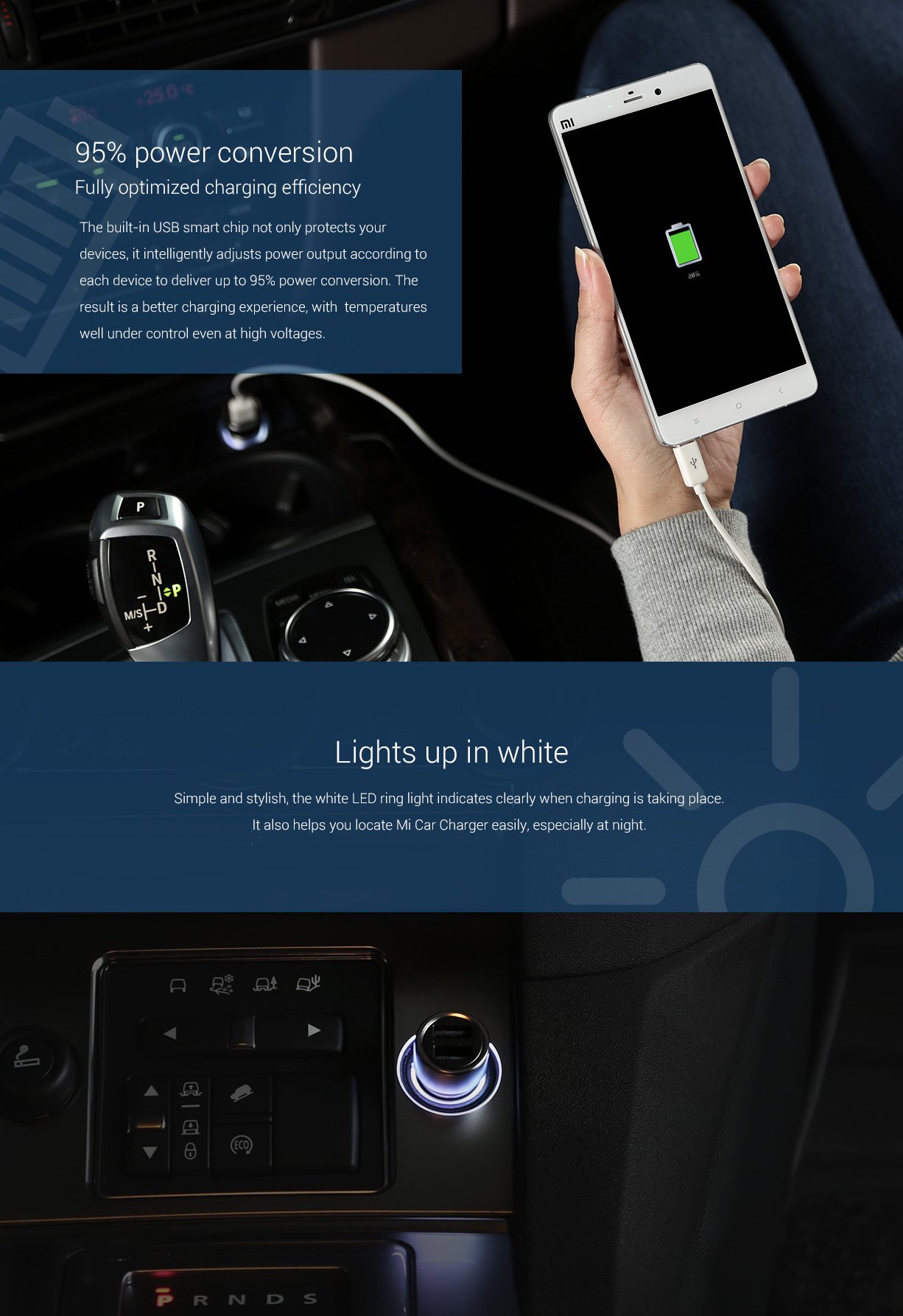 mi car charger fast charging