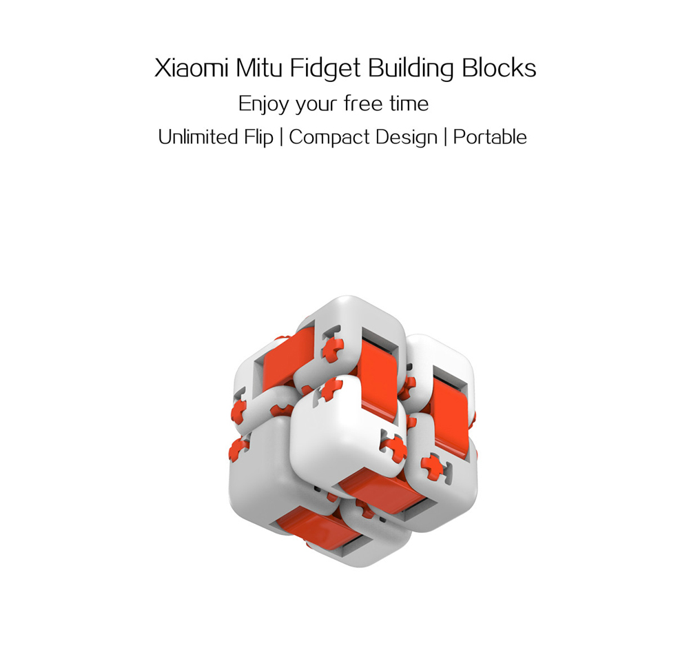 Xiaomi Mi Fidget Cube Building Blocks Stress Reliever Focus Gift Toys - White