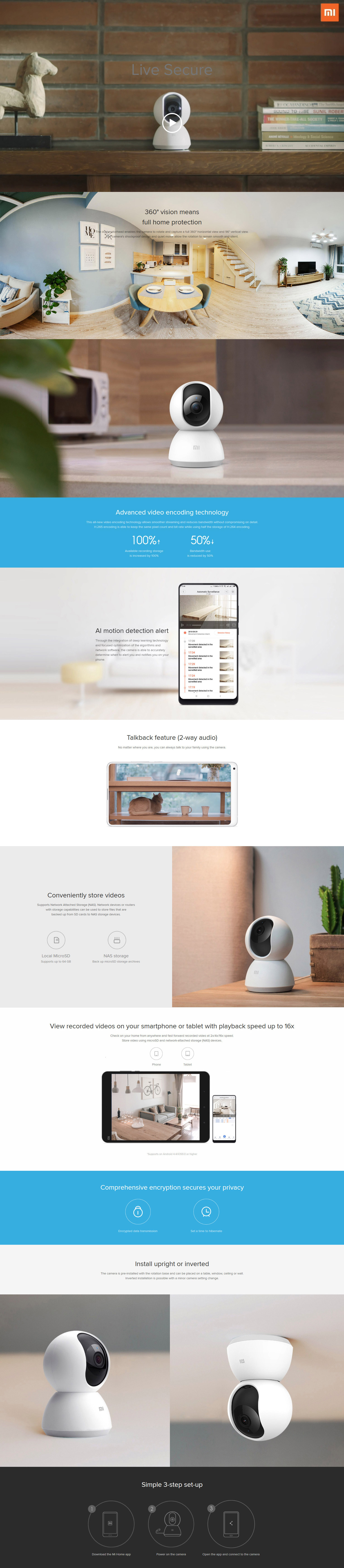 Xiaomi Mi 360° Home Security Camera