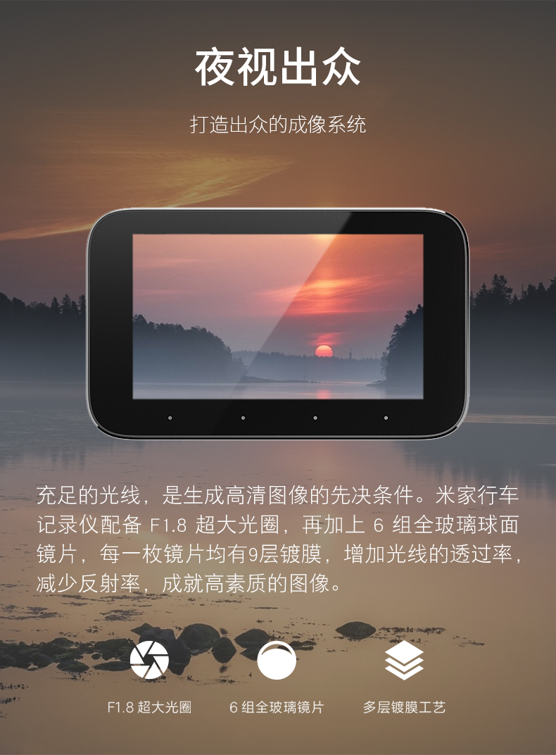 米家小米行车记录仪 1080P
