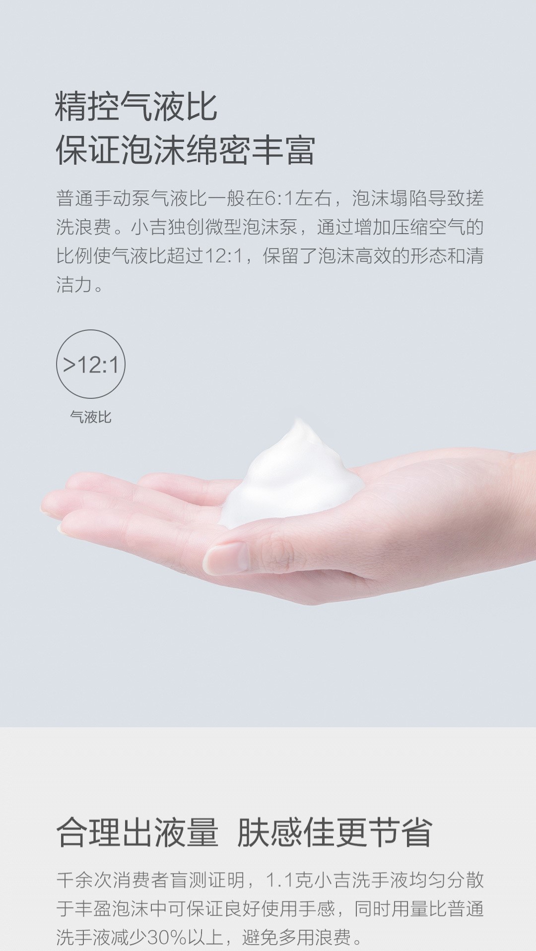 小米 小吉泡沫洗手机 感应式