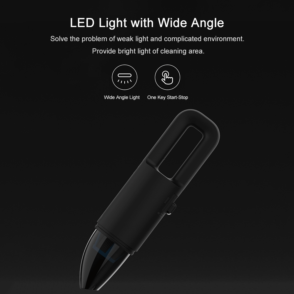 Cleanfly Car Portable Vacuum Cleaner - BLACK