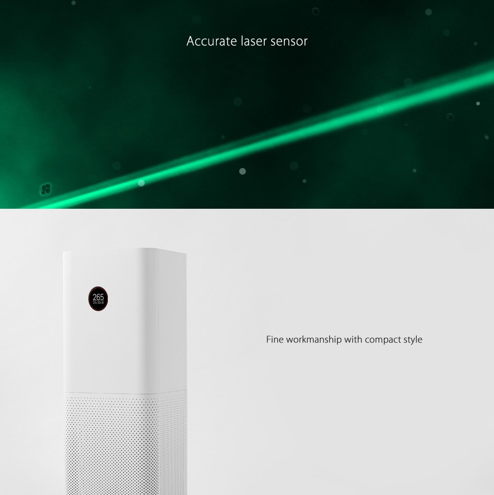 Xiaomi Mi Smart Air Purifier Pro OLED Display Smart APP WIFI Global Version