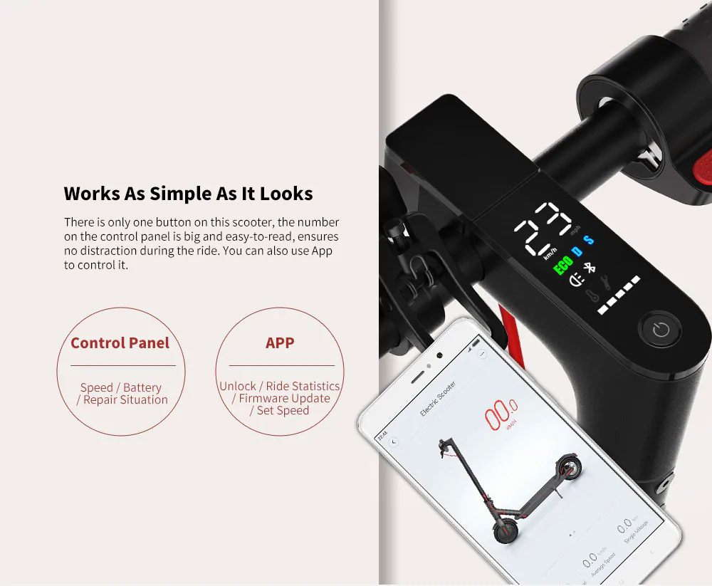 Xiaomi Electric Scooter Pro 12.8Ah Battery Max 45KM Mileage - Black