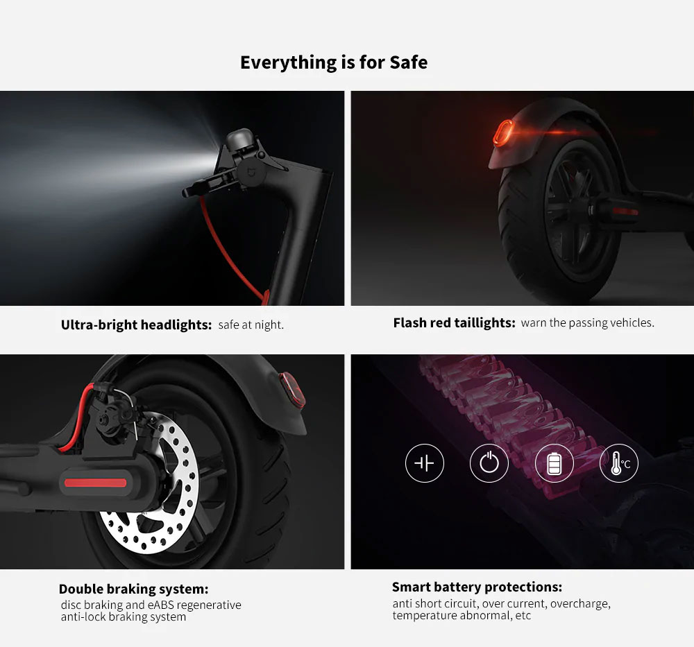 Xiaomi Electric Scooter Pro 12.8Ah Battery Max 45KM Mileage - Black