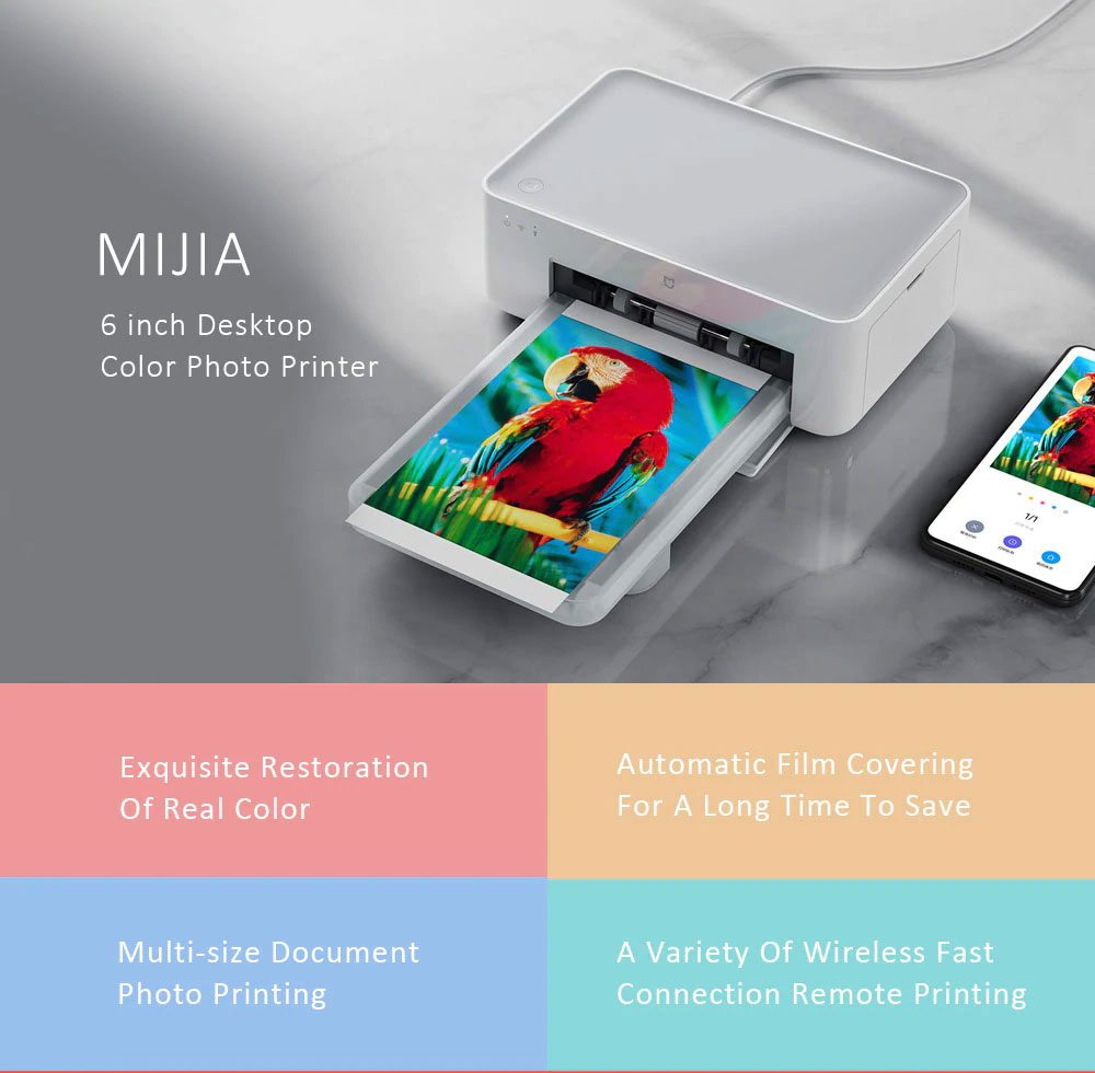 Xiaomi Mijia Mi Wireless Photo Printer Heat Sublimation