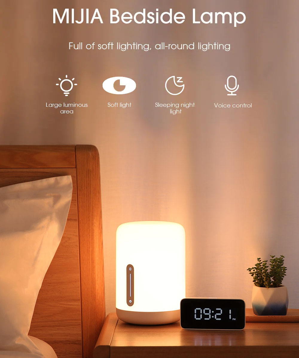 Xiaomi Mijia  Colorful Bedside Light 2 bluetooth WiFi Touch APP Control Apple HomeKit