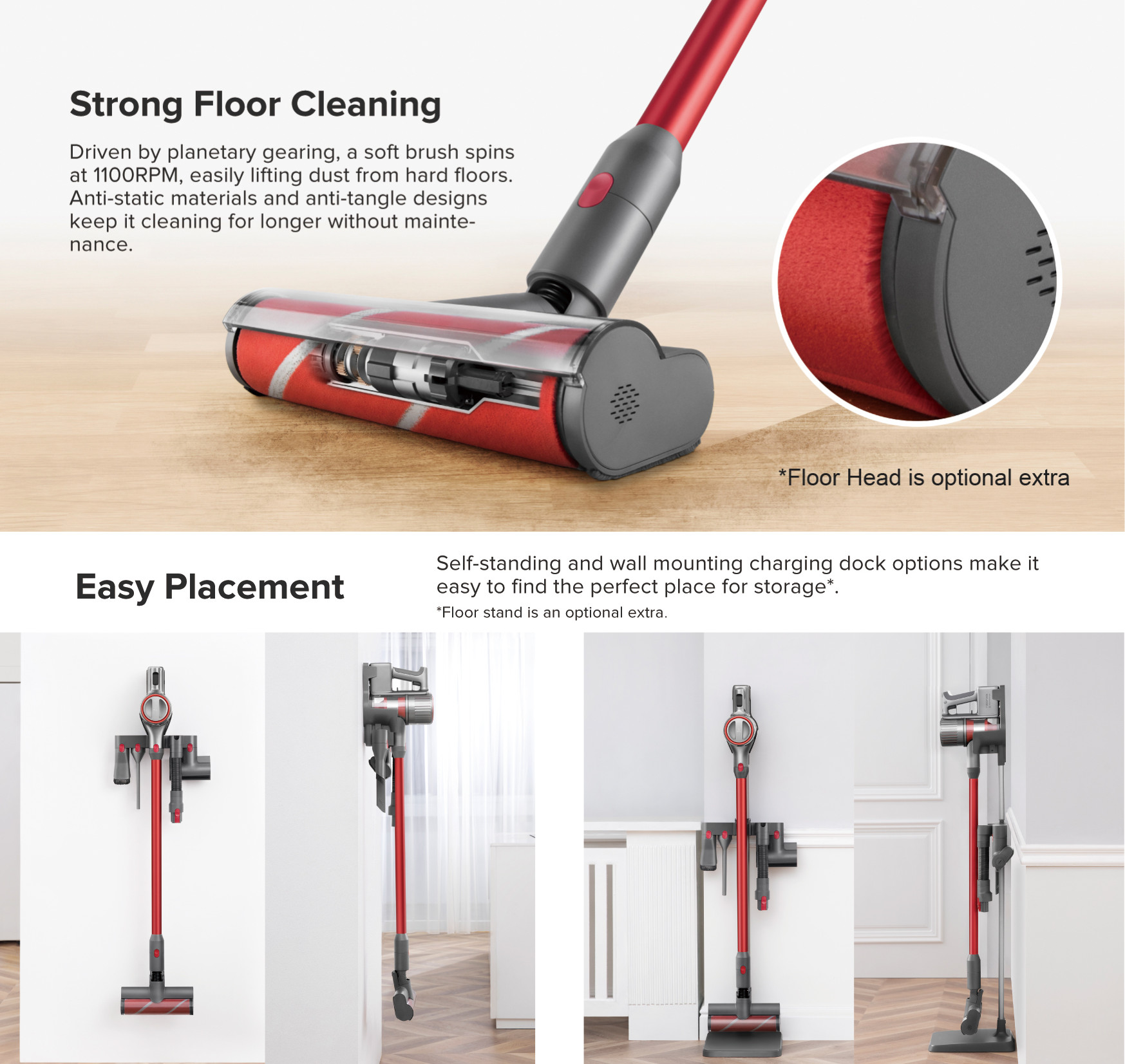 Roborock H6 Stick Vacuum Cleaner Handheld Cordless Motorhead Handstick