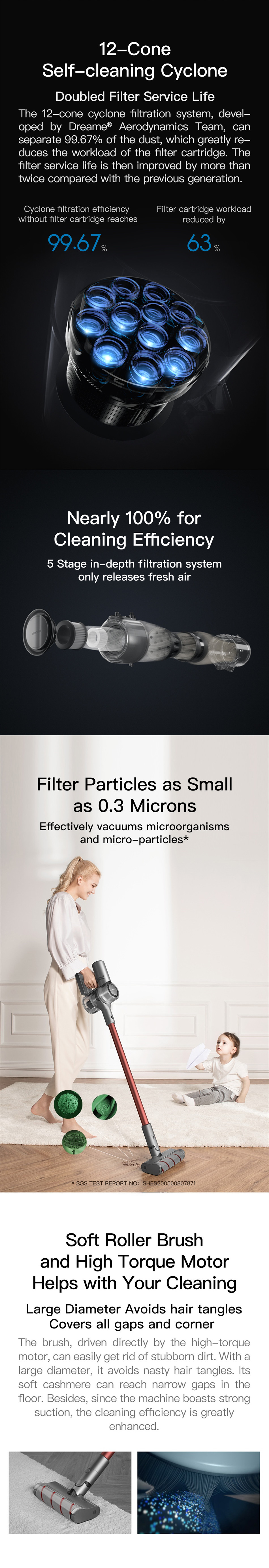 Xiaomi Dreame cordless Handheld V11 Vacuum Cleaner 20,000Pa Suction Au Version