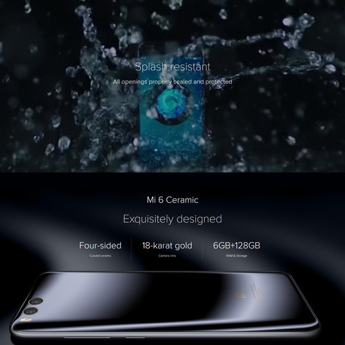 Xiaomi Mi 6 6G / 64GB 5.15-Inch Dual Cameras 12MP 4G LTE Global Version Black