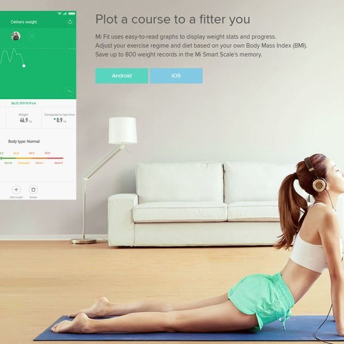 Xiaomi Bluetooth 4.0 Mi Smart Weight Scale White