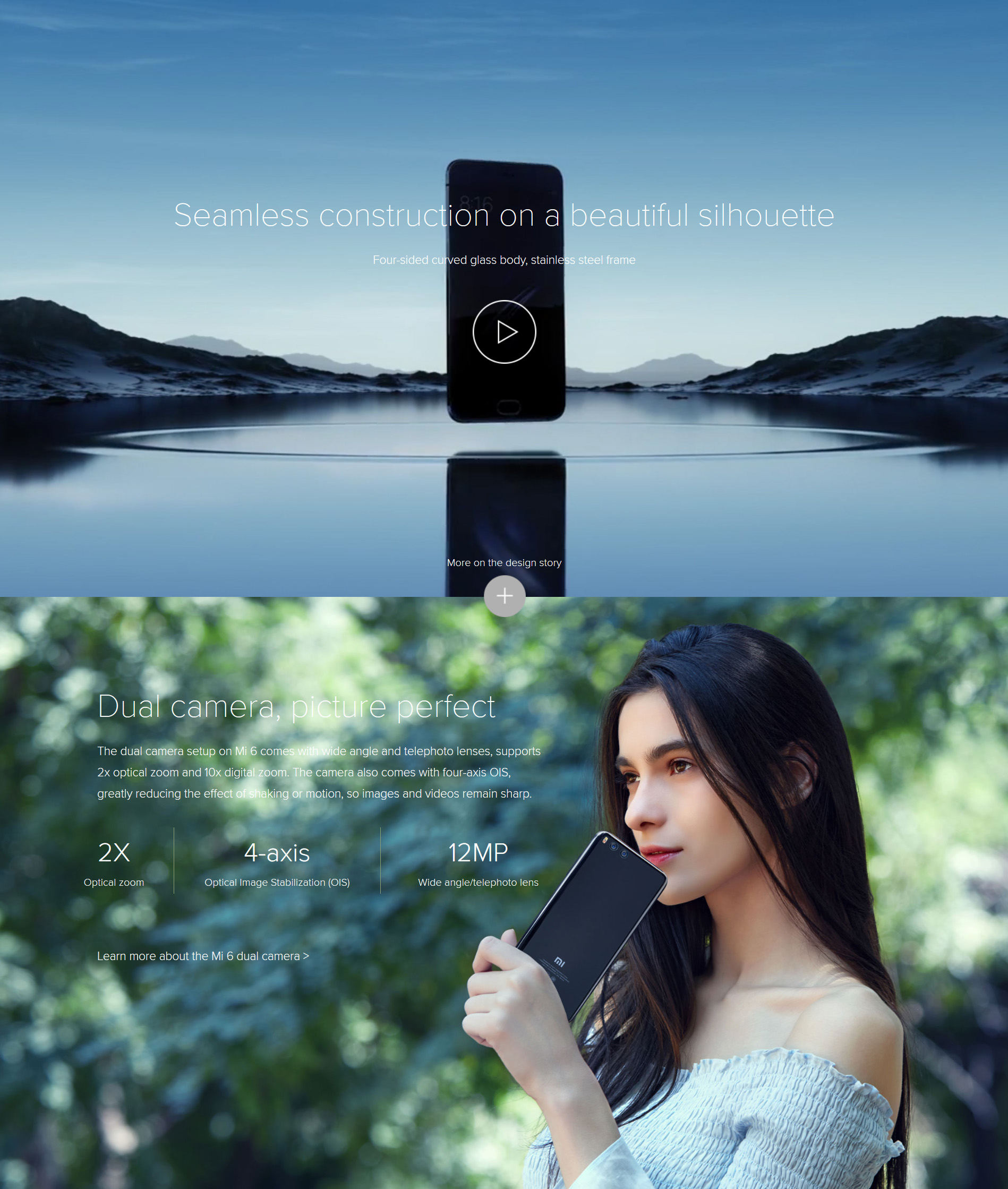 Xiaomi Mi 6 6G / 64GB 5.15-Inch Dual Cameras 12MP 4G LTE Global Version Black