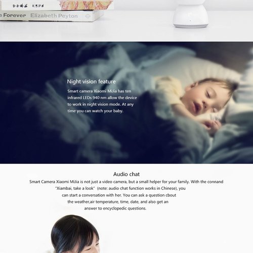 Xiaomi 360 Degree Panorama Wireless 1080P Smart IP Camera - WHITE