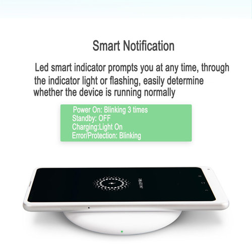 Xiaomi Mi Fast Charge Qi Wireless Charger for iPhone X 8 Plus Samsung S8 Plus