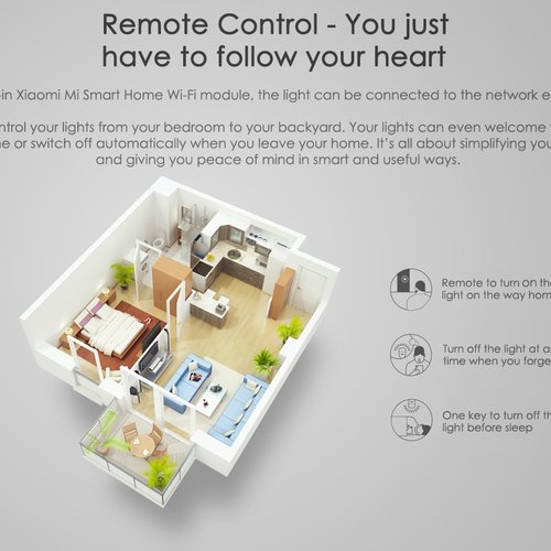 Xiaomi Yeelight  E27 RGBW Smart LED Color Bulb 10W Silver Upgraded Version