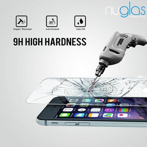 2x Nuglas Tempered Glass Screen Protector Guard For iPhone XS Max X 8 7 6 6S Plus