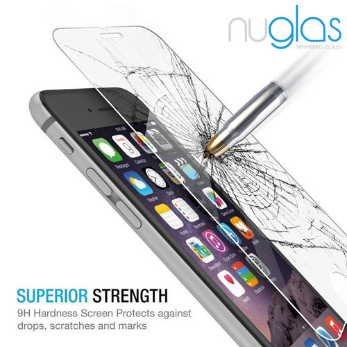 2x Nuglas Tempered Glass Screen Protector Guard For iPhone XS Max X 8 7 6 6S Plus
