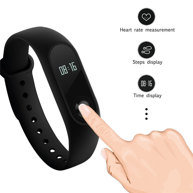 Xiaomi Mi Band 2 Heart Rate Smart Watch Wristband Fitness with White OLED