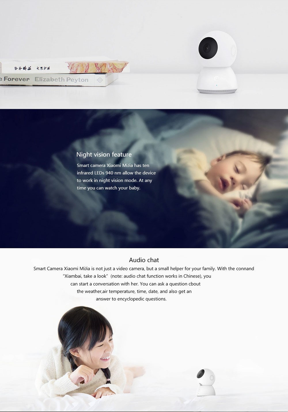 Xiaomi 360 Degree Panorama Wireless 1080P Smart IP Camera - WHITE