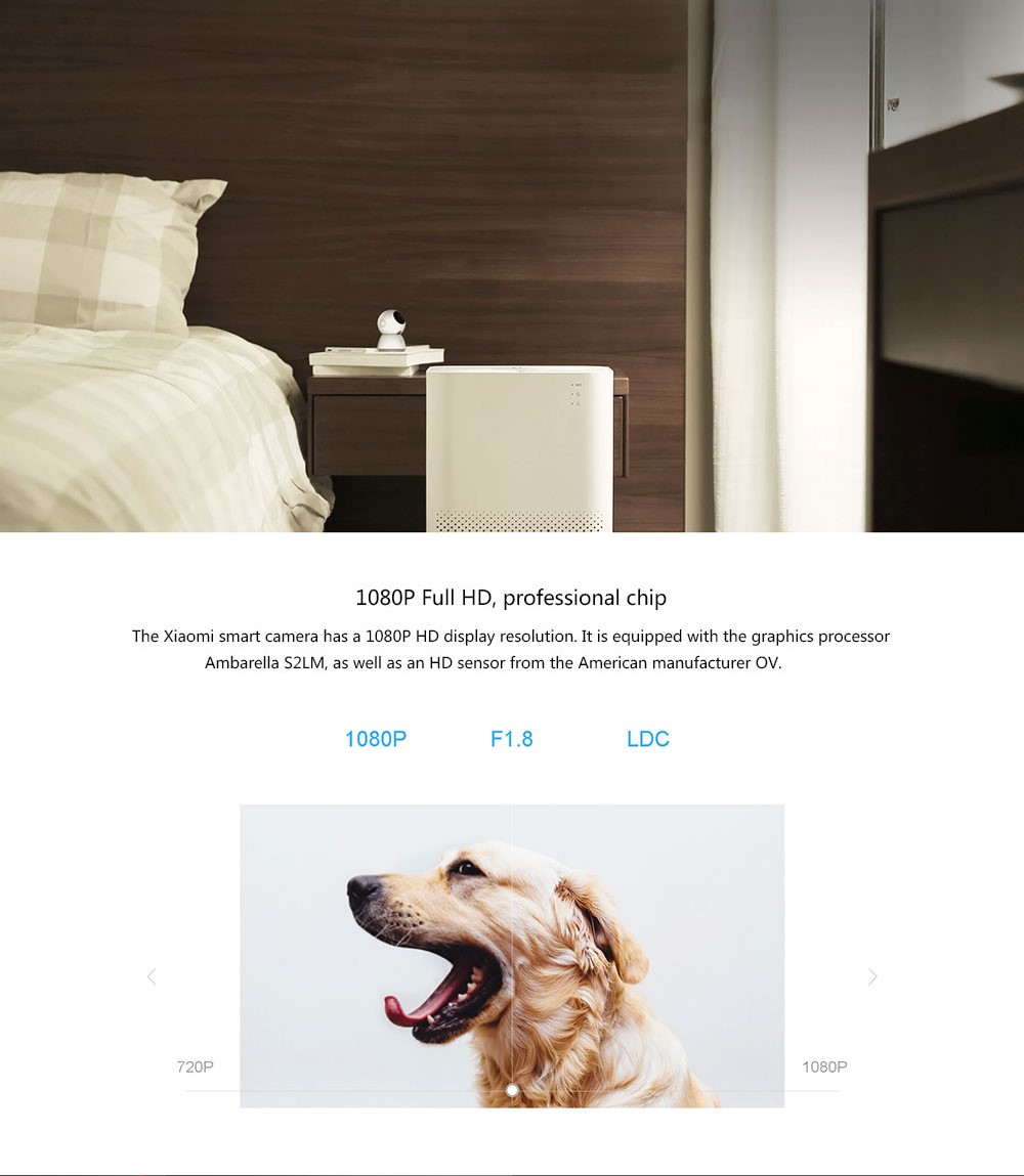 Xiaomi 360 Degree Panorama Wireless 1080P Smart IP Camera - WHITE