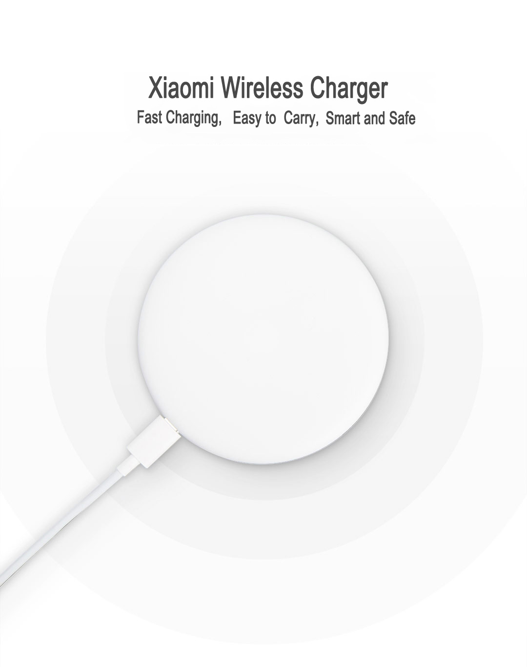 Xiaomi Mi Fast Charge Qi Wireless Charger for iPhone X 8 Plus Samsung S8 Plus