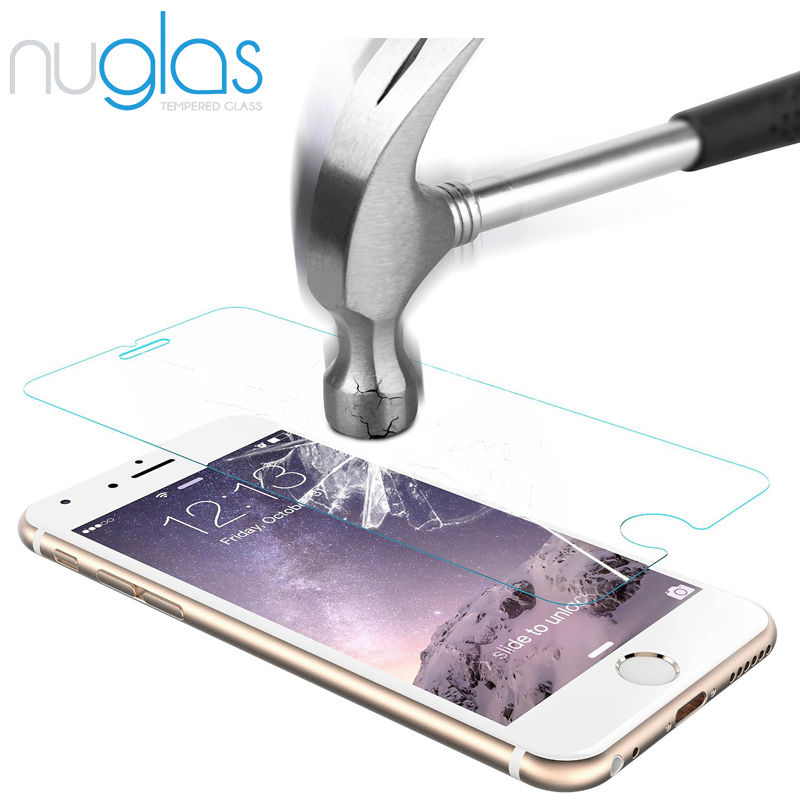 2x Nuglas Tempered Glass Screen Protector Guard For iPhone XS Max X 8 7 6 6S Plus