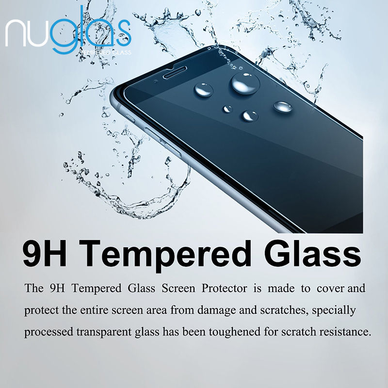 2x Nuglas Tempered Glass Screen Protector Guard For iPhone XS Max X 8 7 6 6S Plus