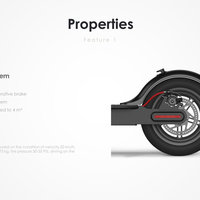 Xiaomi M365 Folding Electric Scooter with Two Spare Tyres- Black
