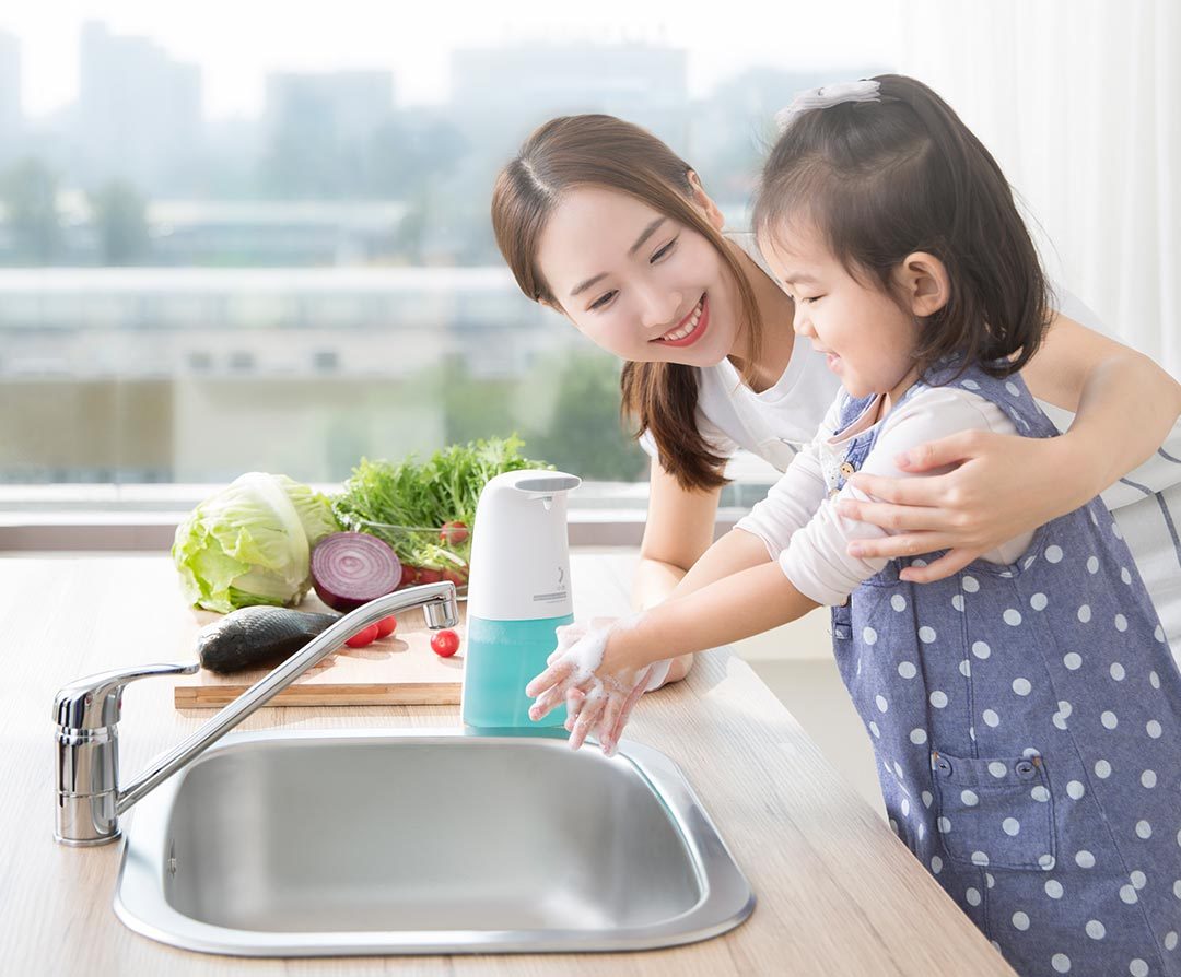 Xiaomi Xiaoji Automatic Foaming Hand Washer Touch-less Soap Dispenser - WHITE