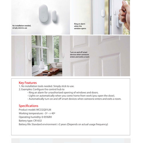 Xiaomi 6 in 1 Smart Home Security Kit Global Version