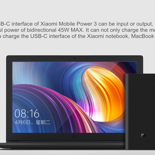 Xiaomi Power Bank 3 Pro 20000mAh USB-C Two-way 45W QC3.0 Fast Charge Power Bank for Mobile Phone  Laptop