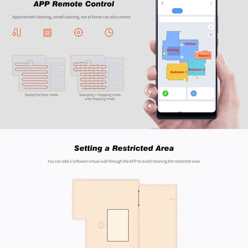 Xiaomi Mijia STYJ02YM 2 in 1  Robot Vacuum Cleaner Mopping 2nd Generation - Black