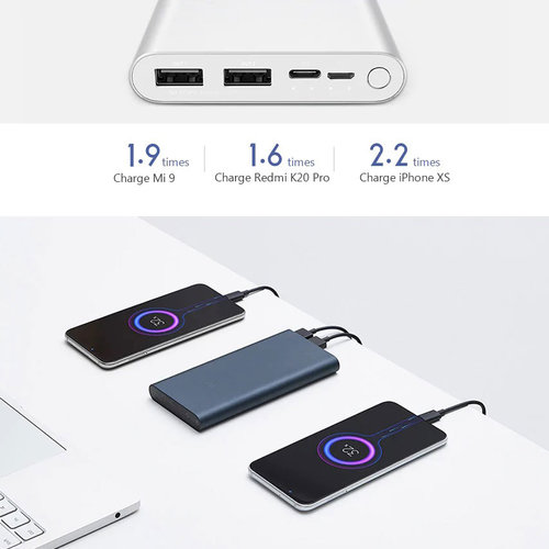 Xiaomi Mi Power Bank 3 10000mAh PLM13ZM Dual USB 18W Fast Charging