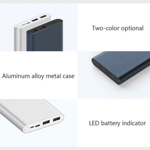 Xiaomi Mi Power Bank 3 10000mAh PLM13ZM Dual USB 18W Fast Charging