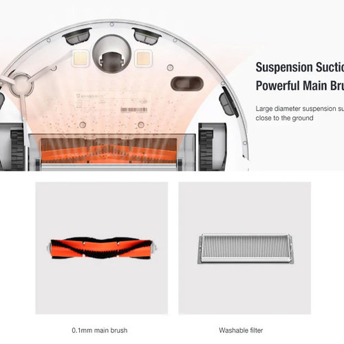 Xiaomi Mijia 1C 2 in 1 Smart Robot Vacuum Cleaner Mop Visual Brushless Motor 2500Pa