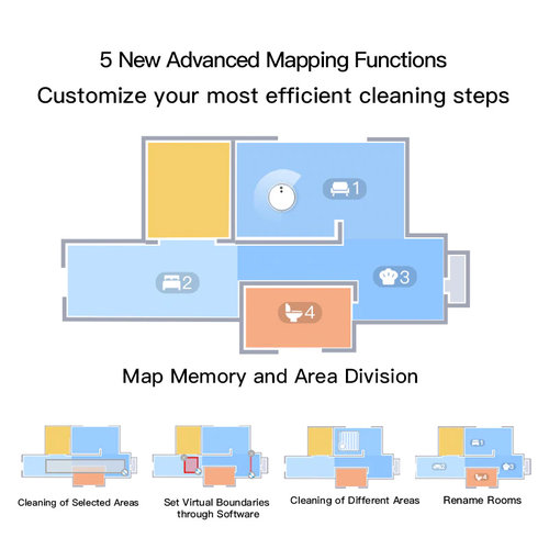 Xiaomi Dreame F9 Robot Vacuum Cleaner 2500Pa 5200mAh NIDEC Brushless Motor