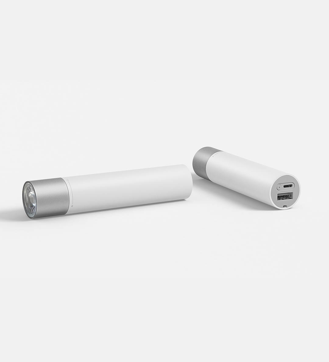 Xiaomi Portable Flashlight USB Charger LED Lamp power bank 3350mAh