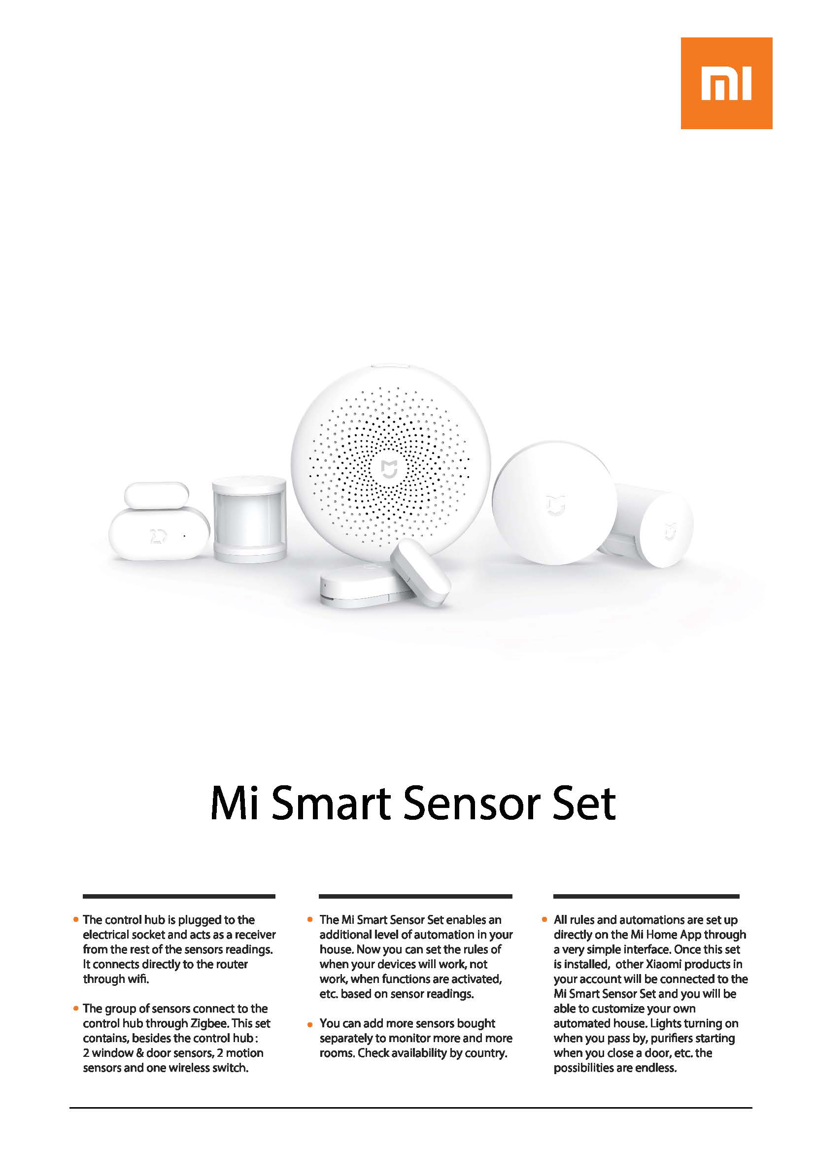 Xiaomi 6 in 1 Smart Home Security Kit Global Version