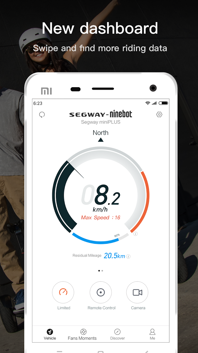 Ninebot ES2 Kick Scooter Folding Electric Scooter for Adults/Kids 36V 300W 25km/h Max Load 100kg