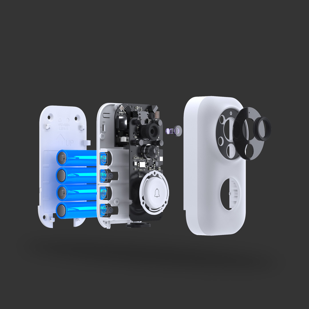 Xiaomi Dling AI Face Identification 720P IR Night Vision Video Doorbell Set