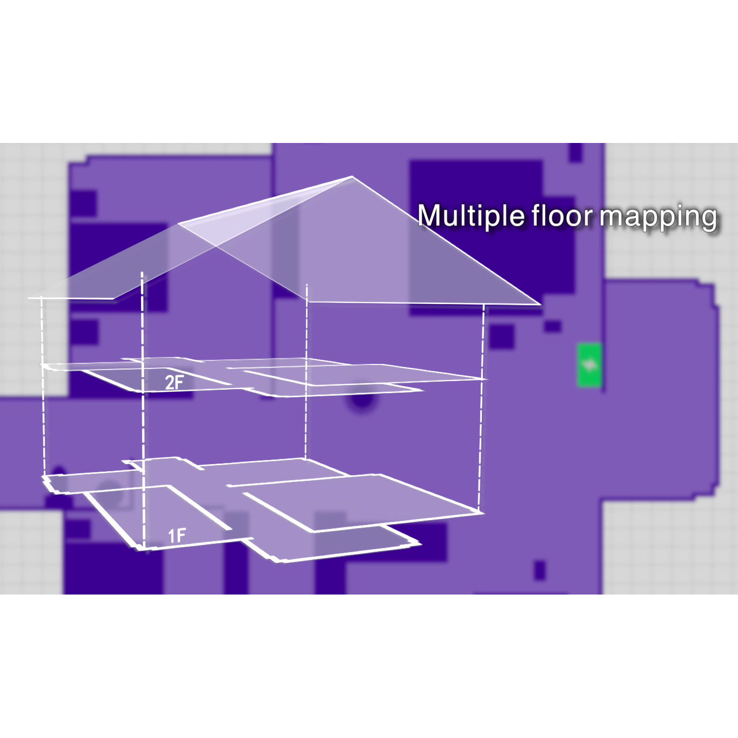 360 S7 Laser Navigation Robot Vacuum Cleaner SLAM Route Planning 2000Pa Suction Mopping Off-limit White