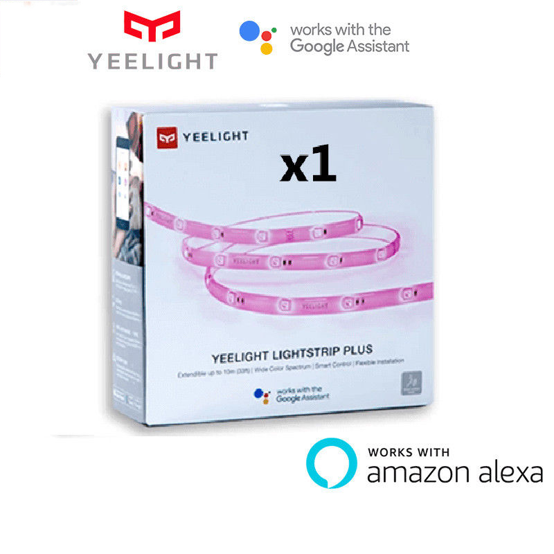 YEELIGHT YLDD04YL Smart Wifi LED Light Strip, RGB Wireless Strip Light Kit 6.5FT/2M Au Plug Version