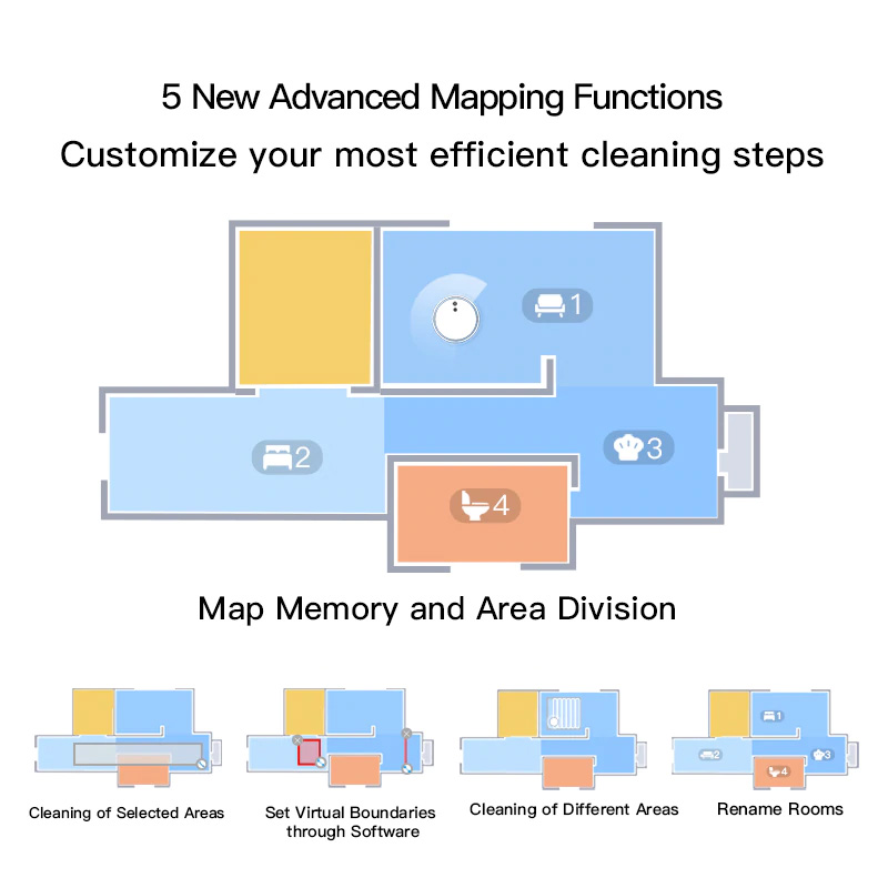 Xiaomi Dreame F9 Robot Vacuum Cleaner 2500Pa 5200mAh NIDEC Brushless Motor