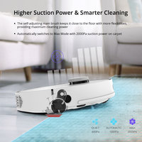 360 S5 Laser Navigation Smart Room Map Robot Vacuum Cleaner Mop 2000Pa Suction