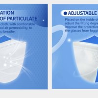 Disposable Mouth Face Masks Face 3-layer Respirator Mask Dust-Proof Person